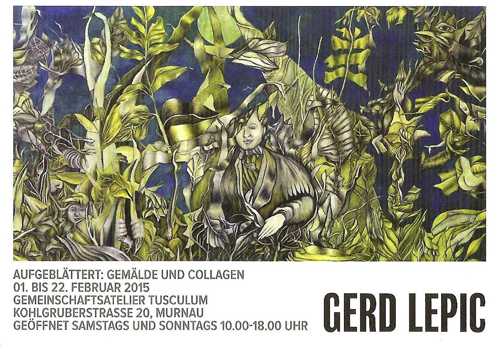 Gerd Lepic: Plakat zur Ausstellung in Murnau