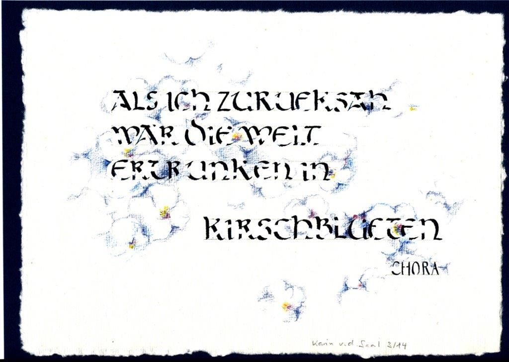 Karin von der Saal: Kalligraphie